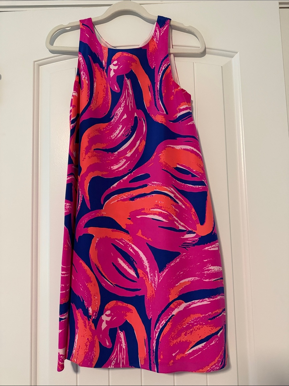 Lilly Pulitzer Pink, Orange & Blue Sleeveless A-Line Dress